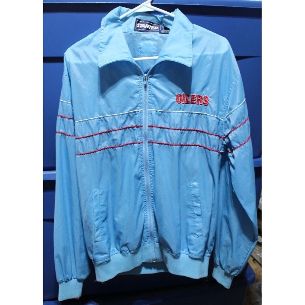 Vintage Houston Oilers Starter Jacket Mens M Gem